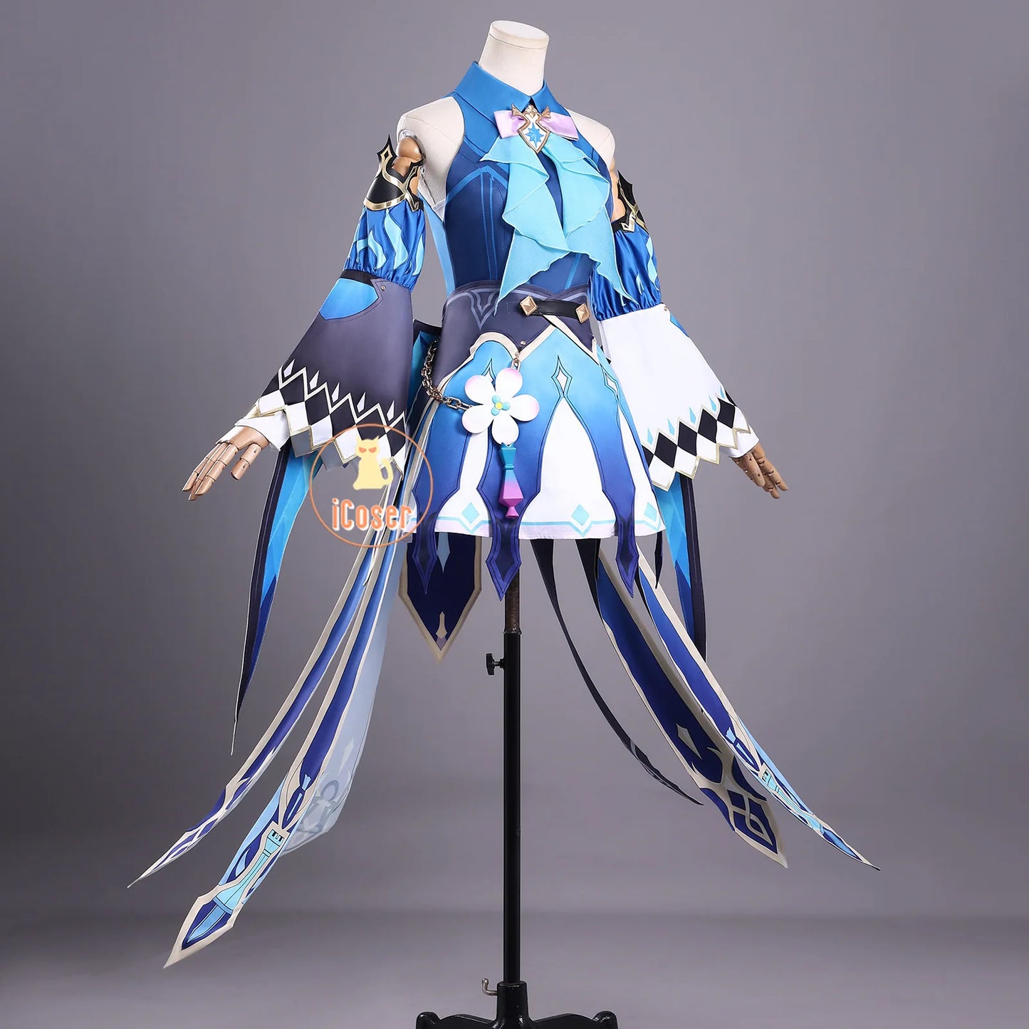 Honkai Star Rail Cerydra Cosplay Costume Wig Dress Uniform Headwear Wings Carnival Outfit Halloween Party for Women Girls Props