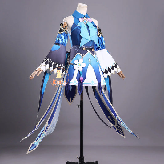 Honkai Star Rail Cerydra Cosplay Costume Wig Dress Uniform Headwear Wings Carnival Outfit Halloween Party for Women Girls Props