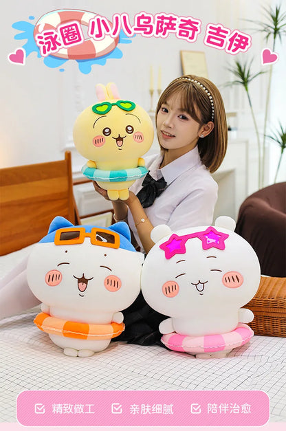 25/35/45cm Big Size Chiikawa Cartoon Anime Plush Stuffed Doll Hachiware Room Decoration Plushies Pillow Ornaments Holiday Gift