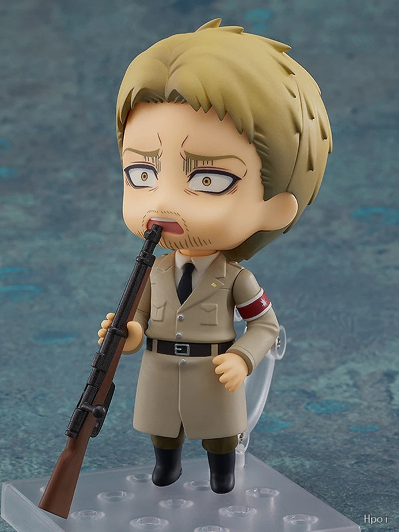10cm Attack on Titan Anime Figure #1893 The Armored Titan Reiner Braun Action Figure Eren Jaeger Figurine Collection Model Toys