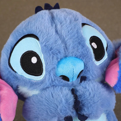 New Lilo&Stitch Plush Doll Breath Child Peluche Kawaii Soothes Toy Anime Baby Music Light Sleep Toys Pink Stitch Kid Gifts