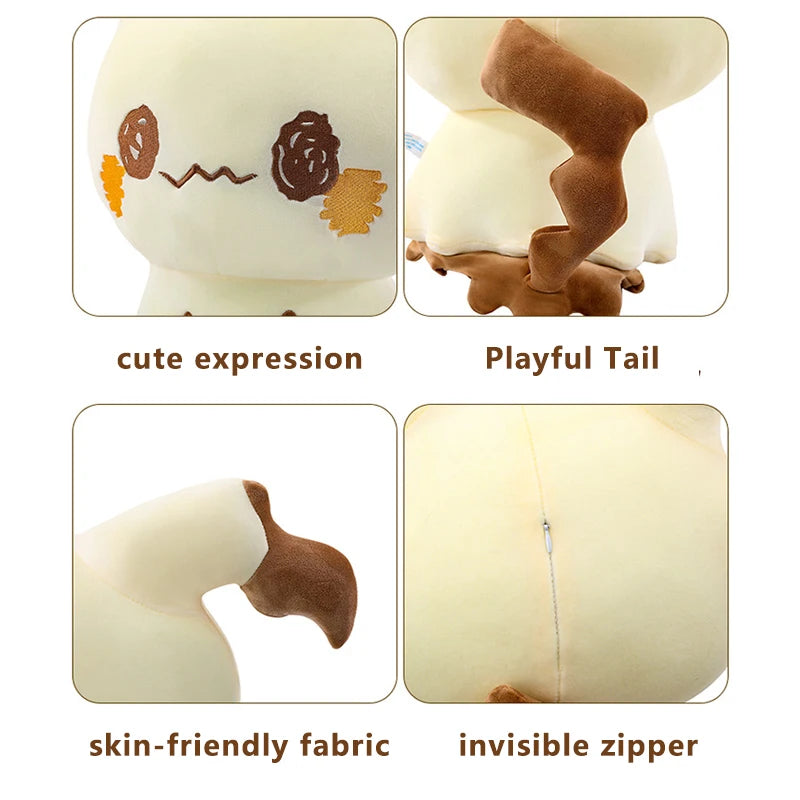 35/95cm Mimikyu Large Pokemon Plush Toys Anime Doll Cartoon Pikachu Pokémon Plushie Kawaii Stuffed Gift for Kids Birthday Xmas