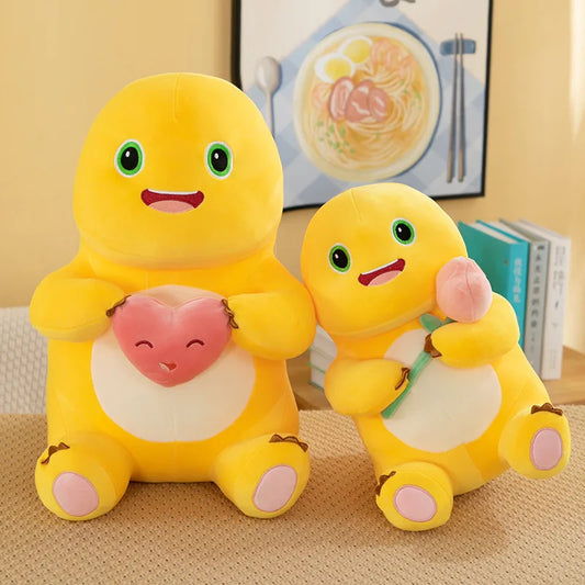 Hot Kawaii Plush Doll Love Yellow Embracing Flower Milk Dragon Dinosaur Doll Cute Plush Stuffed Pillow Soft Doll Birthday Gift