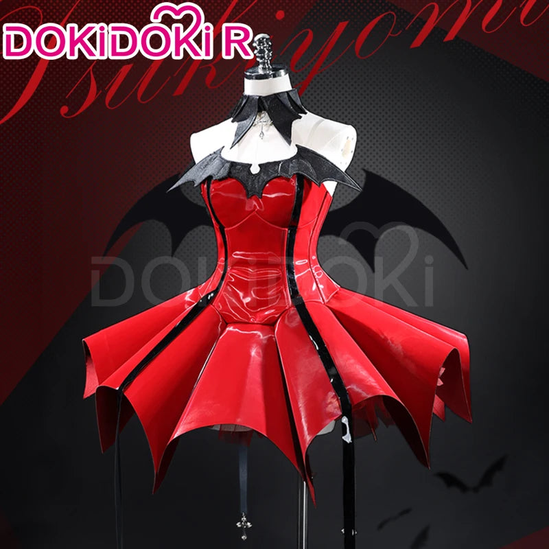 Tsukiyomi Utau Cosplay Costume Anime Shugo Chara Cosplay DokiDoki-R Women Cute Red Dress Tsukiyomi Utau Devil Cosplay Christmas
