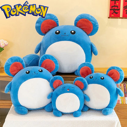 35/45/55CM Big Size Pokemon Marill Plushies Cartoon Anime Plush Pillow Soft Doll Kawaii Stuffed Plushie Ornament Children's Gift