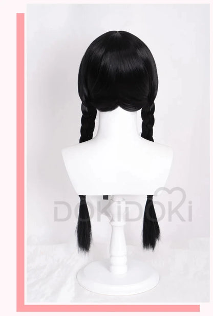 IN STOCK Wednesdayy Agnes Enidd Morticiaa Wig Anime DokiDoki Women Halloween Cosplay Long Hair High Heat Resistant Free Wig Cap