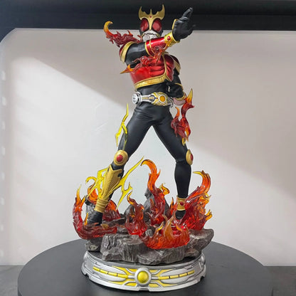 38cm Masked Rider Kuuga Rising Dragon Form Anime Figure Kamen Rider Figurine Collection Statue Model Ornament Room Desk Toy Gift