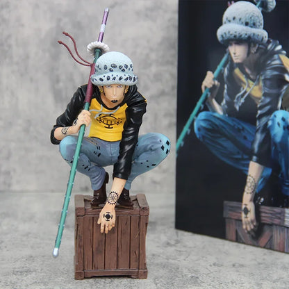 21cm/8.2inch One Piece Character Trafalgar D. Water Law PVC Action Figure Model Statue Collection Decoration Toys Gift
