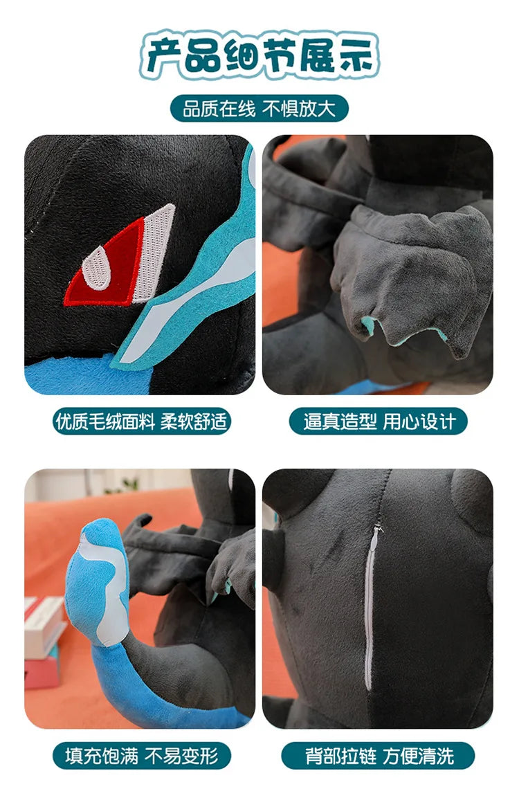 Pokemon Z-A Plush Pikachu Mega Charizard X Doll Charmander Charmeleon Toy Venusaur Bulbasaur Ivysaur