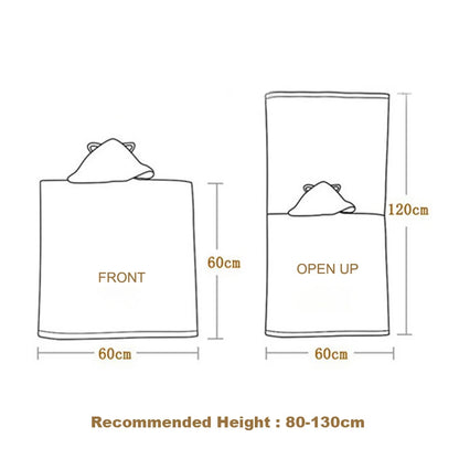 Bath Robe for Kids Bathing Towels Boys Hooded Microfiber Unicorn Beach Towel Robes Girls Stitch Cape Towels Poncho