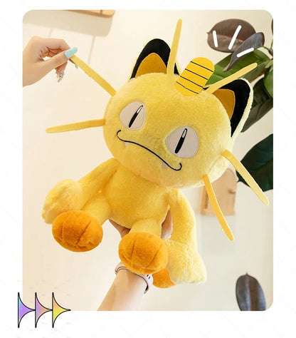 35/70cm Meowth Pokemon Plush Toys Large Anime Doll Cute Pillow Cartoon Giant Pokémon Plushie Stuffed Gift for Kids Christmas