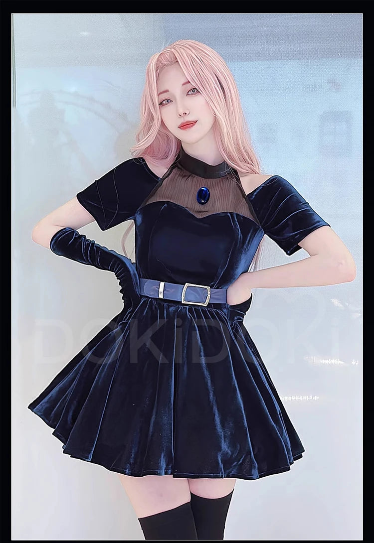 Mizi Cosplay Costume Anime Alien Stage Cosplay【XS-3XL】DokiDoki-R Women Christmas Cute Dress Costume Mizi Cosplay Plus Size