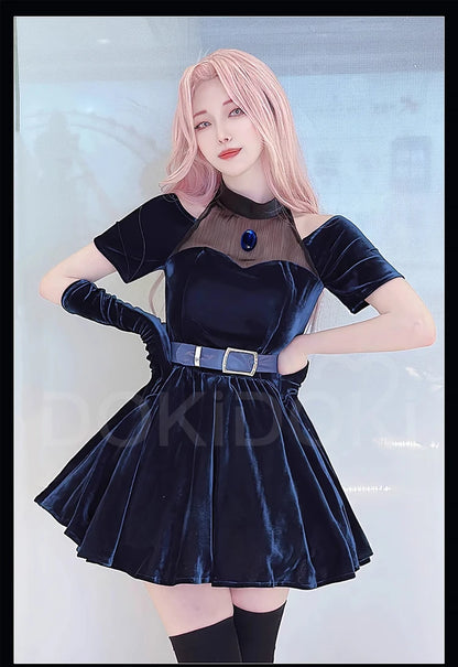 Mizi Cosplay Costume Anime Alien Stage Cosplay【XS-3XL】DokiDoki-R Women Christmas Cute Dress Costume Mizi Cosplay Plus Size