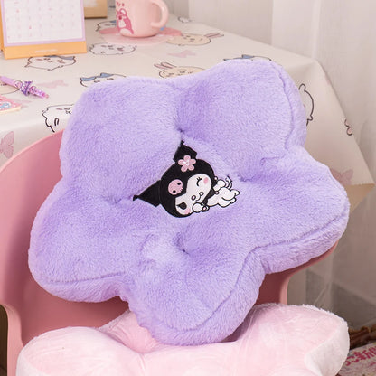 Sanrio Thickened Sitting Cushion Chair Floor My Melody Cinnamoroll Seat Cushion Cartoon Japanese Style Back Cushion Girl
