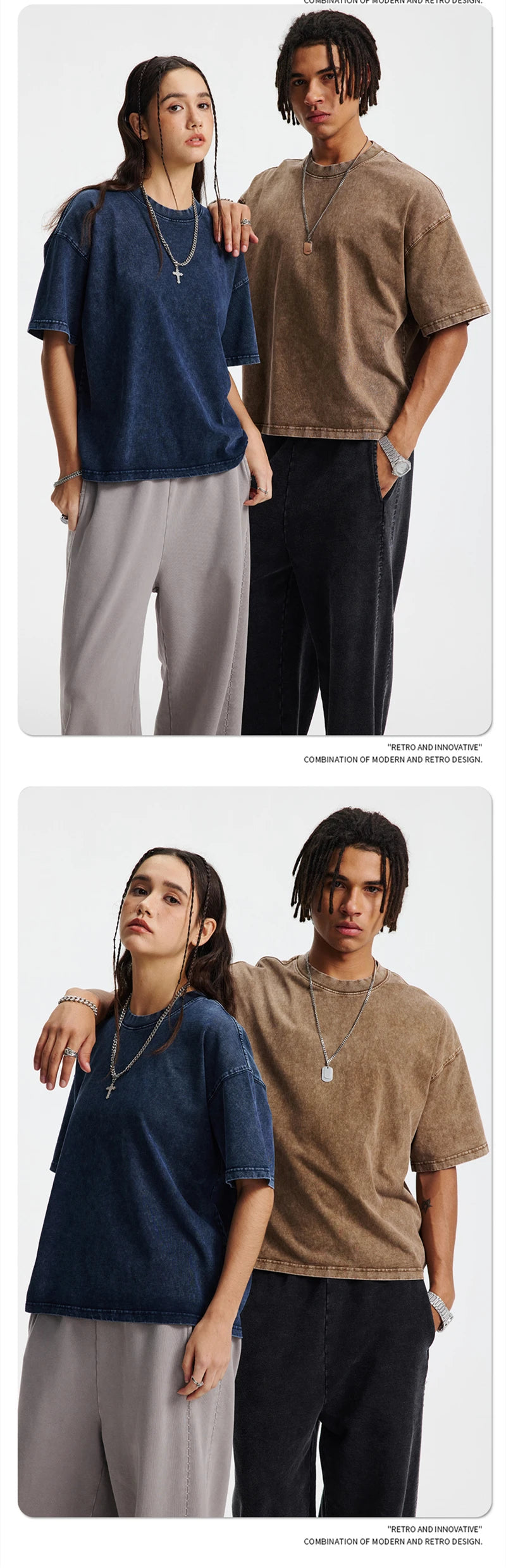 ZODF New Hip Hop Washed Cotton Boxy T-Shirts For Men Unisex Retro Loose Fit Basic Short Version T Shirt Brand Tops HY1076