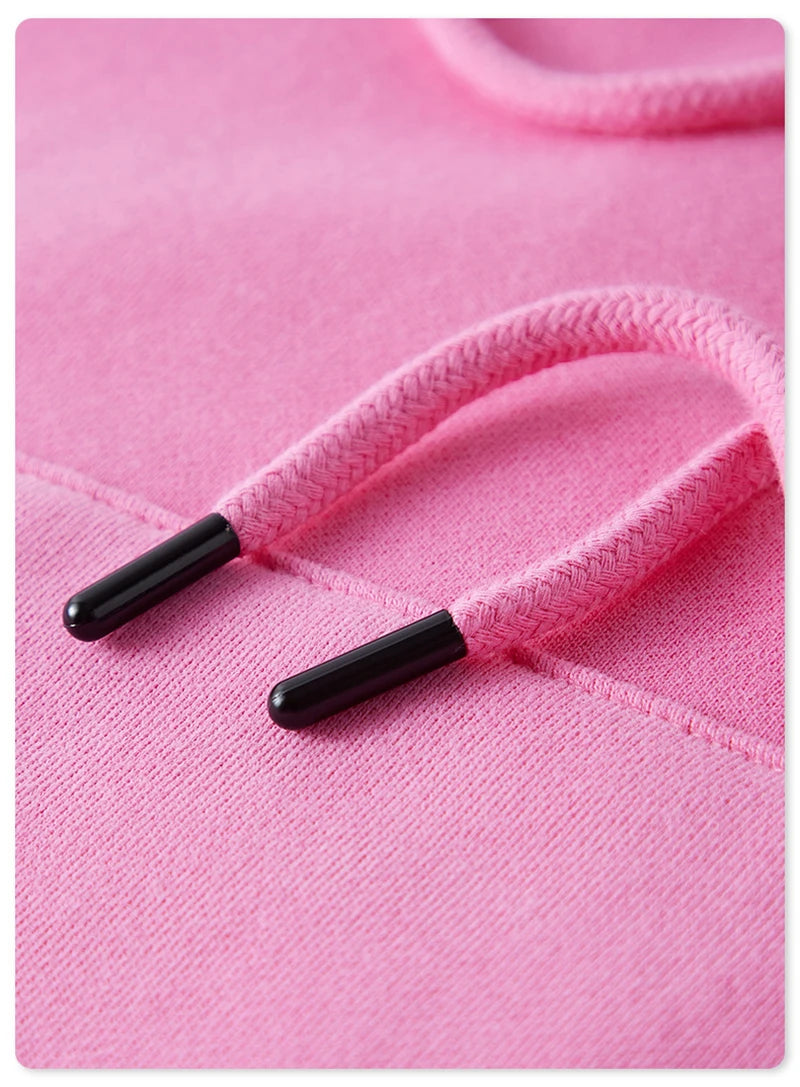 ZODF Chic Sexy Women Super-short Fleece Cropped Hoodies Girl Female Hip Hop Loose 345gsm Solid Hooded Pullover Streetwear HY0340