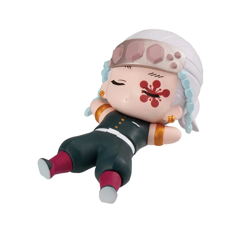 Genuine Bandai Demon Slayer Gashapon Toys Sleep Styling Series 2 Anime Figures Kochou Shinobu Tokitou Muichirou Model Decoration