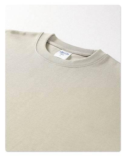 ZODF New 2025 Heavy Weight Summer Solid T Shirts For Men Unisex High Street Oversized 385gsm Cotton T-Shirt Streetwears HY0497