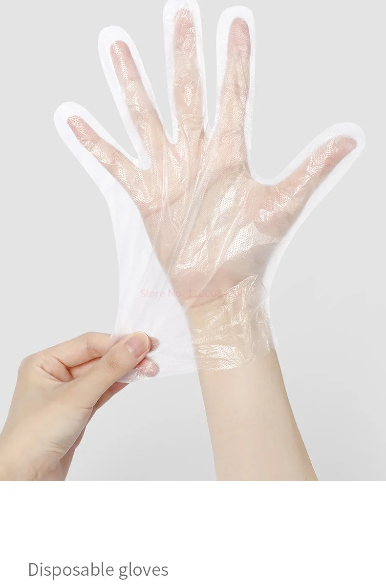Sanrio Disposable Gloves, Single Pack, Small Bag, Household Food Grade Kitchen Cleaning, Thickened Pe Transparent Gloves