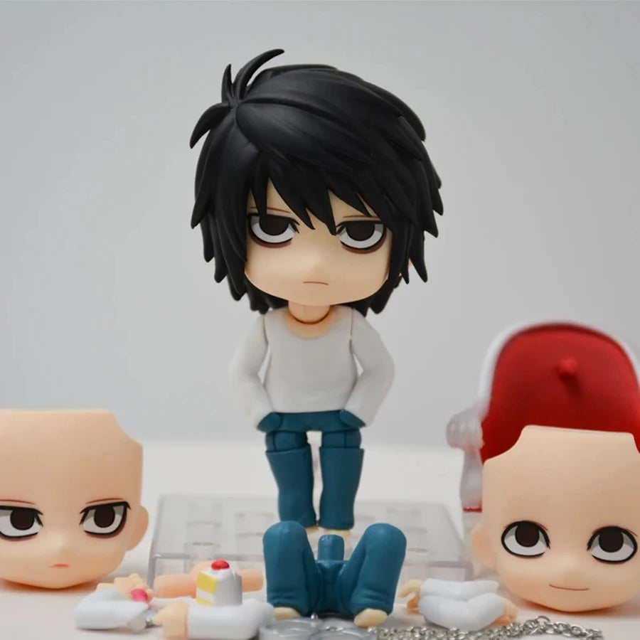 10cm Death Note Anime Figure #1160 Yagami Light Action Figure #1200 L Figurine Decorations PVC Adult Collection Model Doll Toys