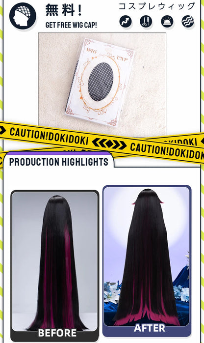 IN STOCK 120CM Columbina Wig Game Genshin Impact DokiDoki Fatui Harbinger Columbina Cosplay Women Cute Halloween Wig Free Cap
