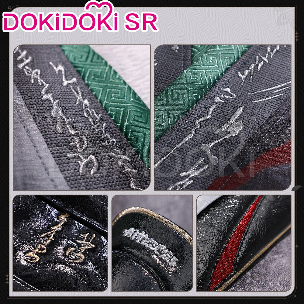 Qiuyuan Cosplay Costume Game Wuthering Waves DokiDoki-SR Men White Suits Wuthering Waves Qiuyuan Wig Cosplay Accessories