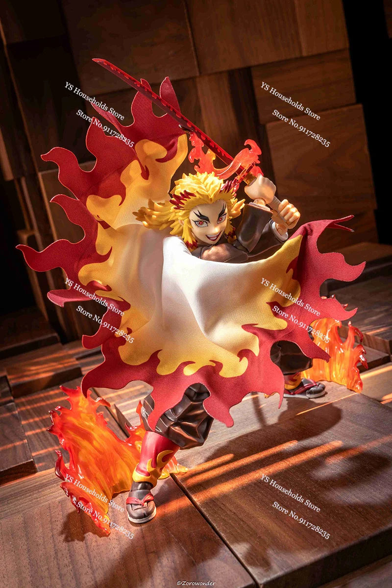1/12 Rengoku Kyoujurou Anime Figure Mini Red White Cloak Toys Clothes Accessory For 6" Demon Slayer Shf Figma BUZZmod Soldier