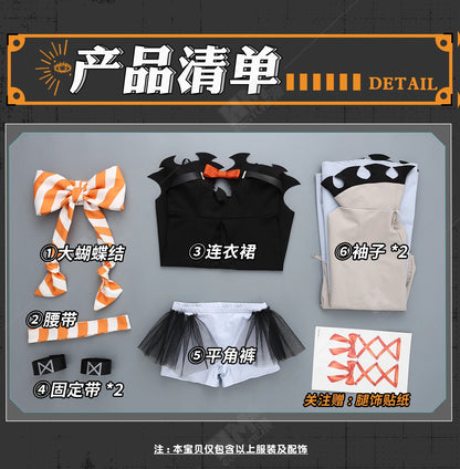 Anime Gachiakuta Amo Empool Cosplay Costume Wig Dress Uniform Tattoo Stickers Cleaners Halloween Party for Women Girls Role Play