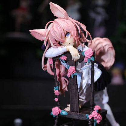 New Rabbit Flova Bunny Girl Kneeling Supporting Pose Pvc Action Figure Trendy Toy Bishoujo Desktop Model Birthday Gift Toys