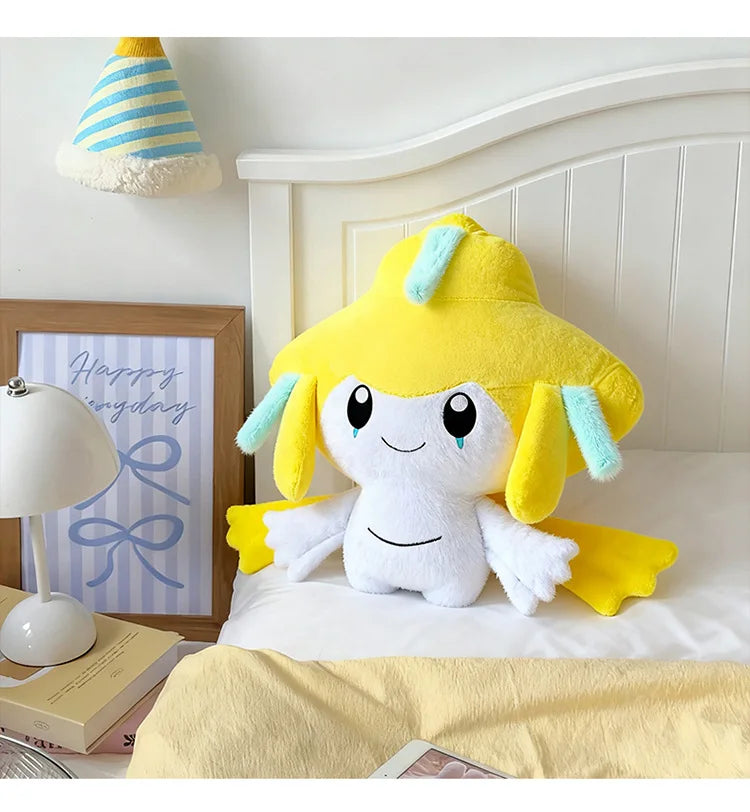 30-75CM Big Size Pokémon Jirachi Plushies Cartoon Anime Peluche Comfortable Soft Doll Kawaii Ornament Children's Toy Gifts