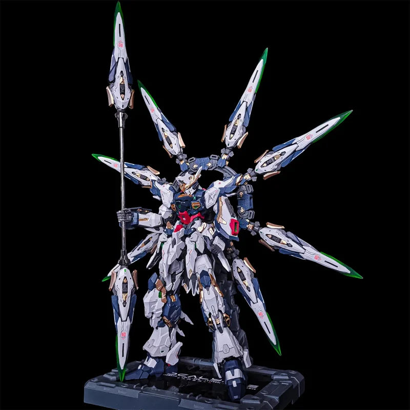 1/100 Apocalypse Series Pre-Assembled Alloy Skeleton Action Figure Mecha Warrior High Detail Detachable Parts Assembly Model Toy