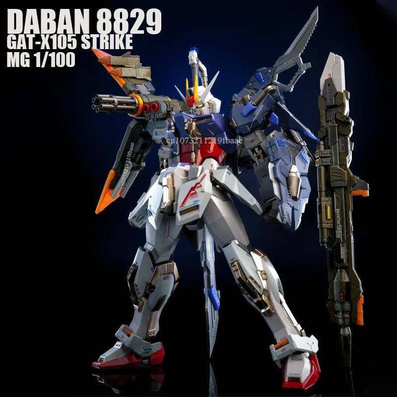 DABAN 8829 STRIKE GAT-X105 MG 1/100 Assembly Model Kit Luncher Striker Sword Toy Action Figures Robot Plastic Model Mecha Gifts