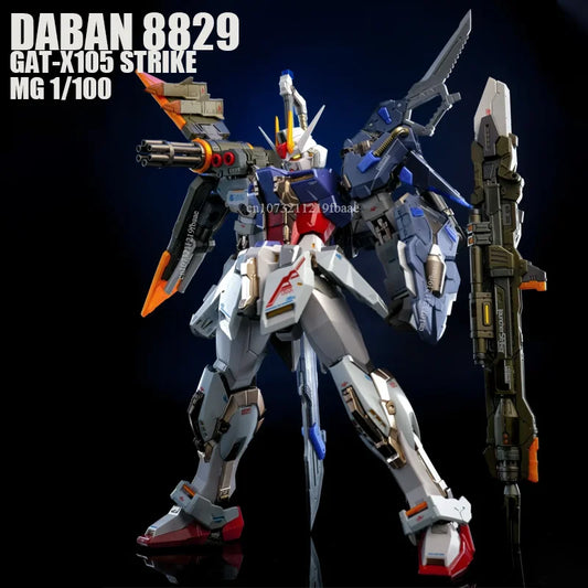 DABAN 8829 STRIKE GAT-X105 MG 1/100 Assembly Model Kit Luncher Striker Sword Toy Action Figures Robot Plastic Model Mecha Gifts