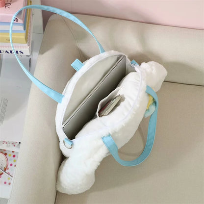 Sanrio Cinnamoroll Shoulder Bag Multipurpose Handbag Kawaii Backpack Messenger Bag Plush Bag My Melody Sweet Piano Lolita Bag