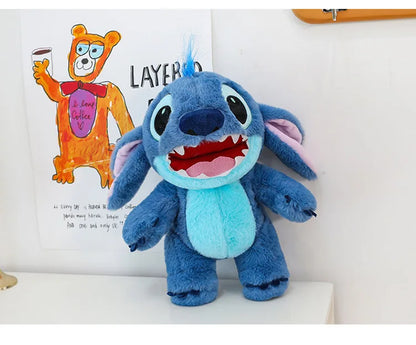 60cm Big Size Disney Stitch Cartoon Anime Plush Stuffed Doll Room Decoration Peluche Pillow Kawaii Plushies Ornaments Gifts