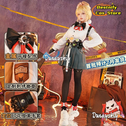 Anime Game Alice Thymefield Cosplay Costume Set S-XL Polyester