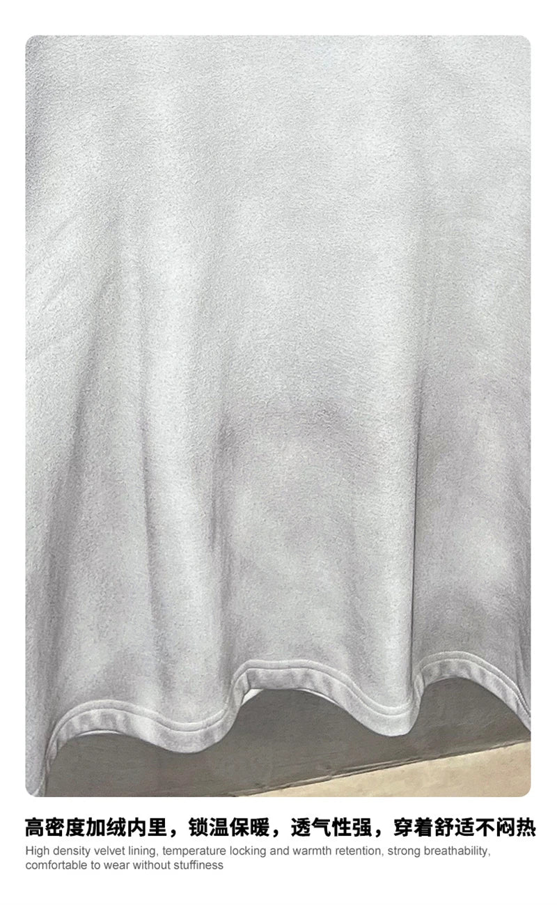 ZODF 2025 Autumn 340gsm Fake 2-Piece T-Shirt For Man Unisex Oversized Heat Transfer Printing Long Sleeve T Shirts Tee HY1151