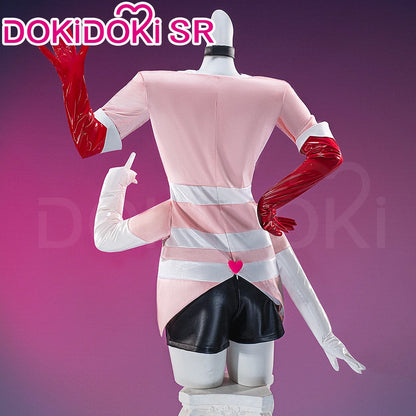 IN STOCK Angel Cosplay Costume Anime Cosplay【S-3XL】DokiDoki-SR Women Pink Uniform Angel Demon Cosplay Wig Plus Size Halloween