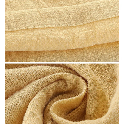 90-160cm Linen Shorts for Boys Teen Short Pants Cotton Loose Casual Toddler Girl Shorts Blank Navy Blue Green Yellow Kids Shorts