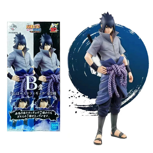 26CM Anime Naruto Uchiha Sasuke Figure Model Toy Gift Collection Standing Akimbo Set Sasuke Large PVC Action Figure