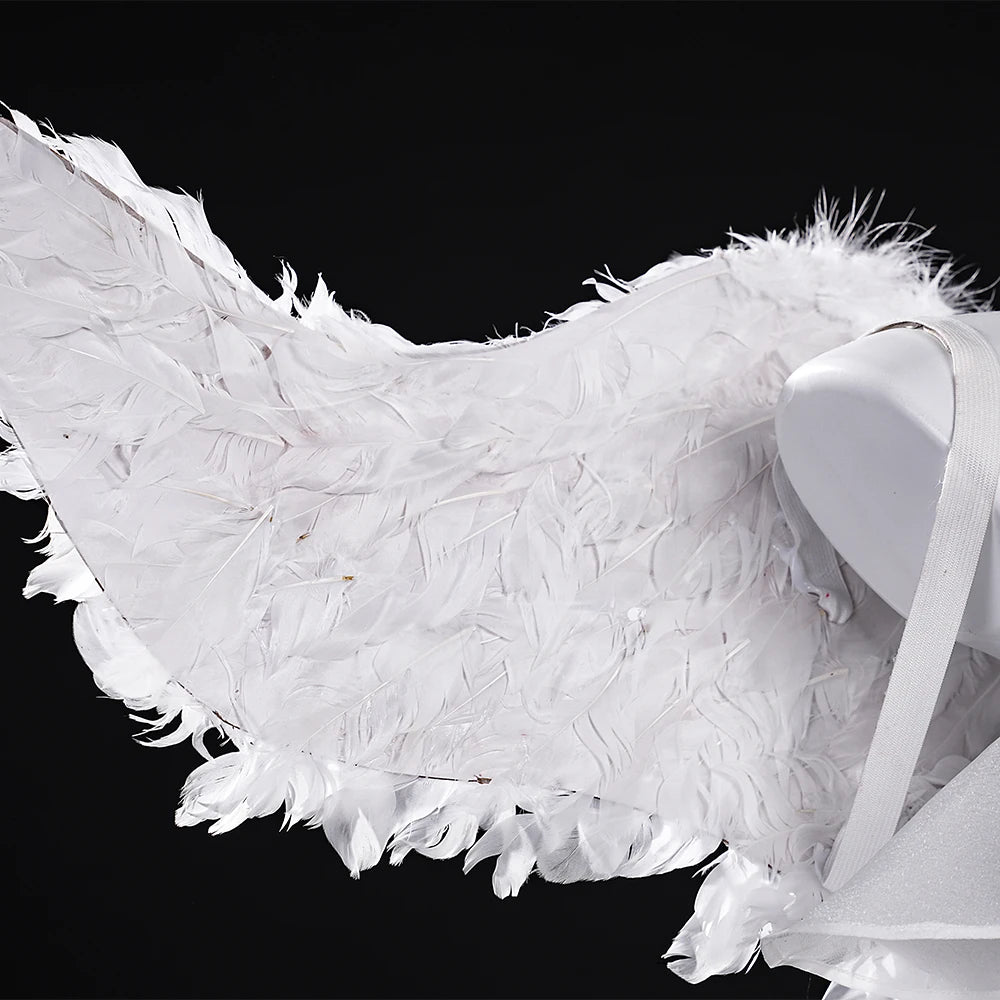 Anime New Panty Stocking with Garterbelt Stockiel Anarchy Stocking Cosplay Costume Angel Skirt Wings Halloween for Women Girls