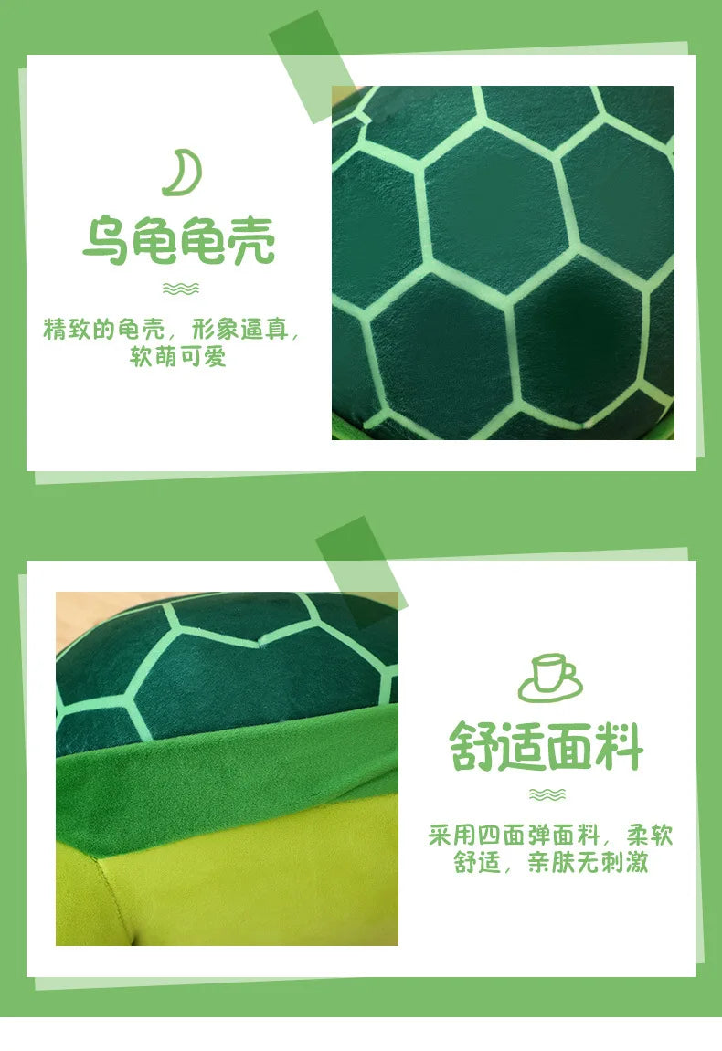 30-70cm Lovely Big Eyes Tortoise Plush Doll Toy Kawaii Soft Stuffed Animal Cushion Cartoon Small Sea Turtles Dolls for Kids Gift