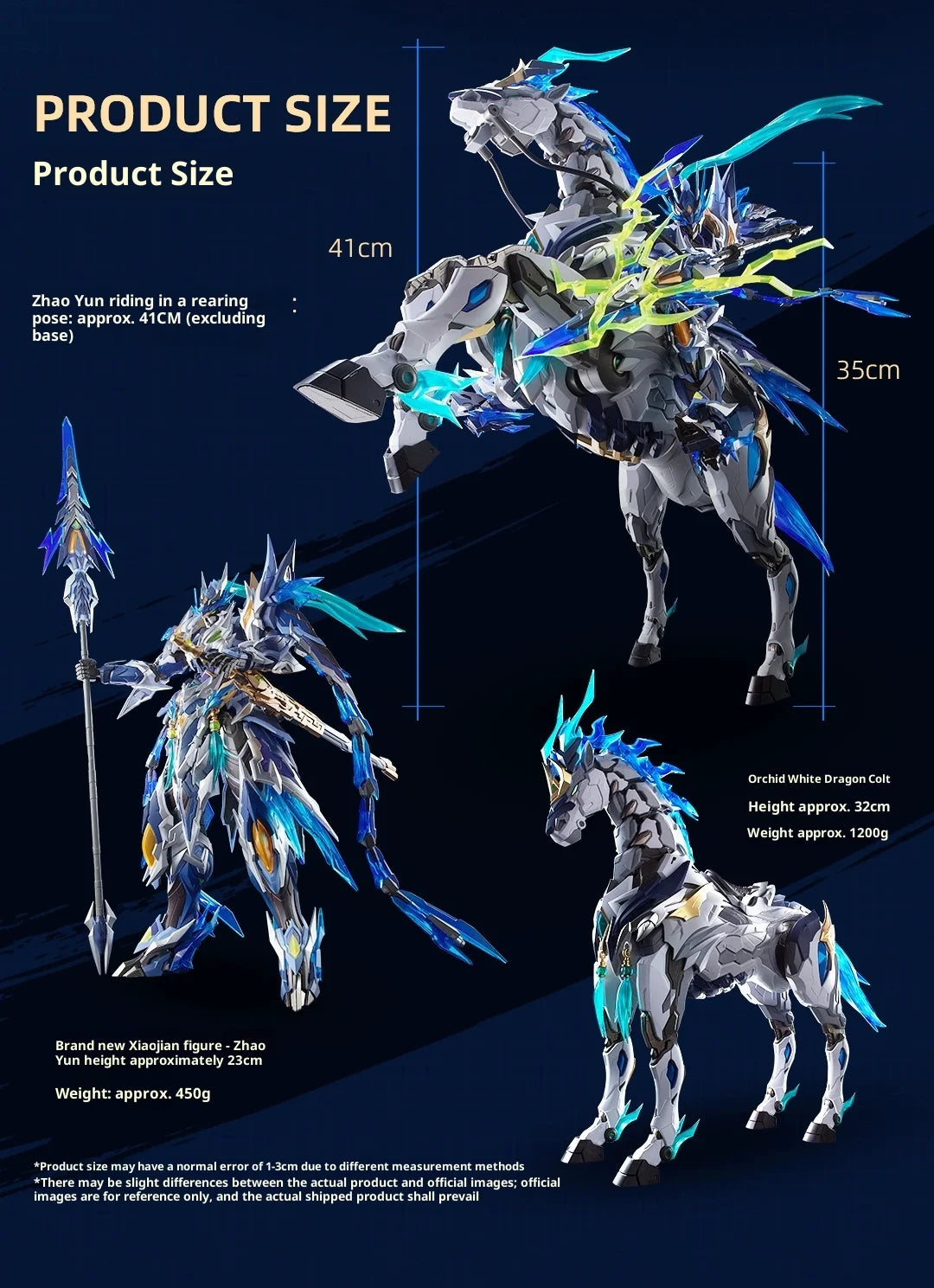 Bandai Zhao Yun Model Kit 1/10 Scale ABS Mecha Skeleton