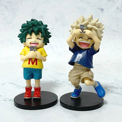 11cm Boku no Hero Academia Anime Figure Childhood Midoriya Izuku Action Figure Cute Bakugo Katsuki Figurine PVC Collection Toys