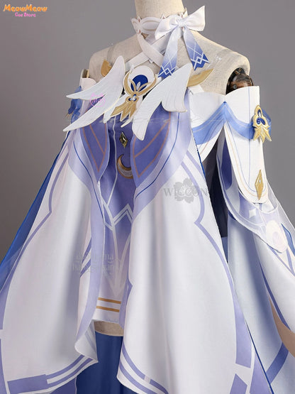 Genshin Impact Moon Goddess Columbina Cosplay Suit Polyester