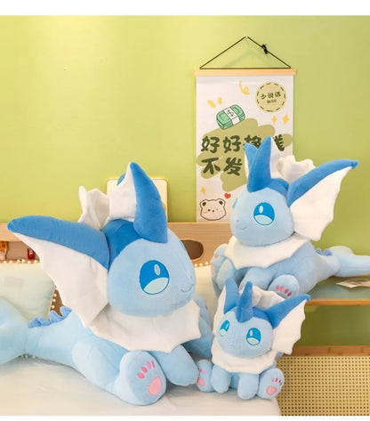 30-60CM Big Size Pokemon Plushies Vaporeon Kawaii Peluche Cartoon Anime Stuffed Animal Comfortable Soft Doll Children Toy Gift
