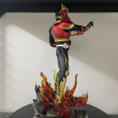 38cm Masked Rider Kuuga Rising Dragon Form Anime Figure Kamen Rider Figurine Collection Statue Model Ornament Room Desk Toy Gift