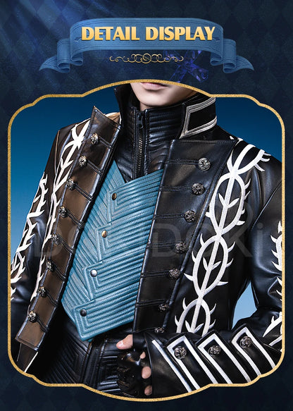 IN STOCK Vergil Cosplay Cotsume Game Cosplay【S-3XL】DokiDoki-R Vergil Nelo Angel Slayer Men Halloween Plus size