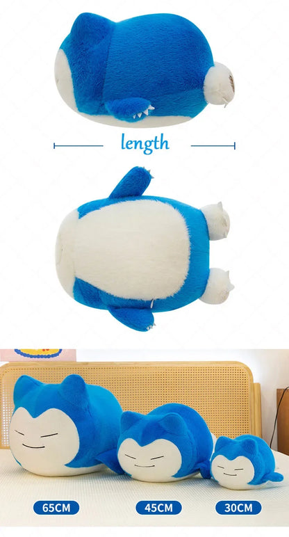 30-65cm Pokemo Snorlax Plush Toy Pillow Cute  Anime Cartoon Snorlax Doll Huge Cushion Sleep Pillow for Kids Birthday Xmas Gift