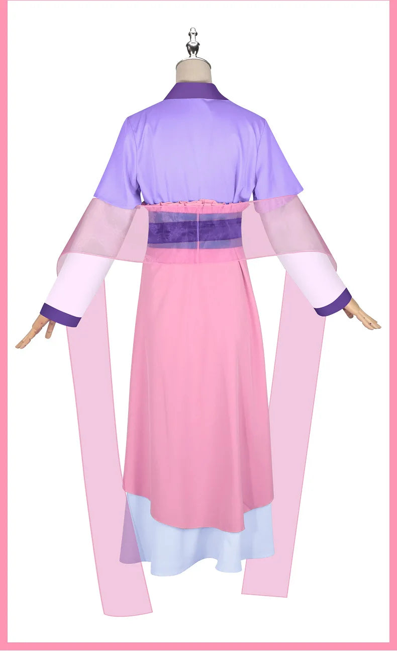 Anime The Apothecary Diaries Maomao Cosplay Costume Dress Wig Purple Pink Dress Kusuriya No Hitorigoto Halloween for Women Props